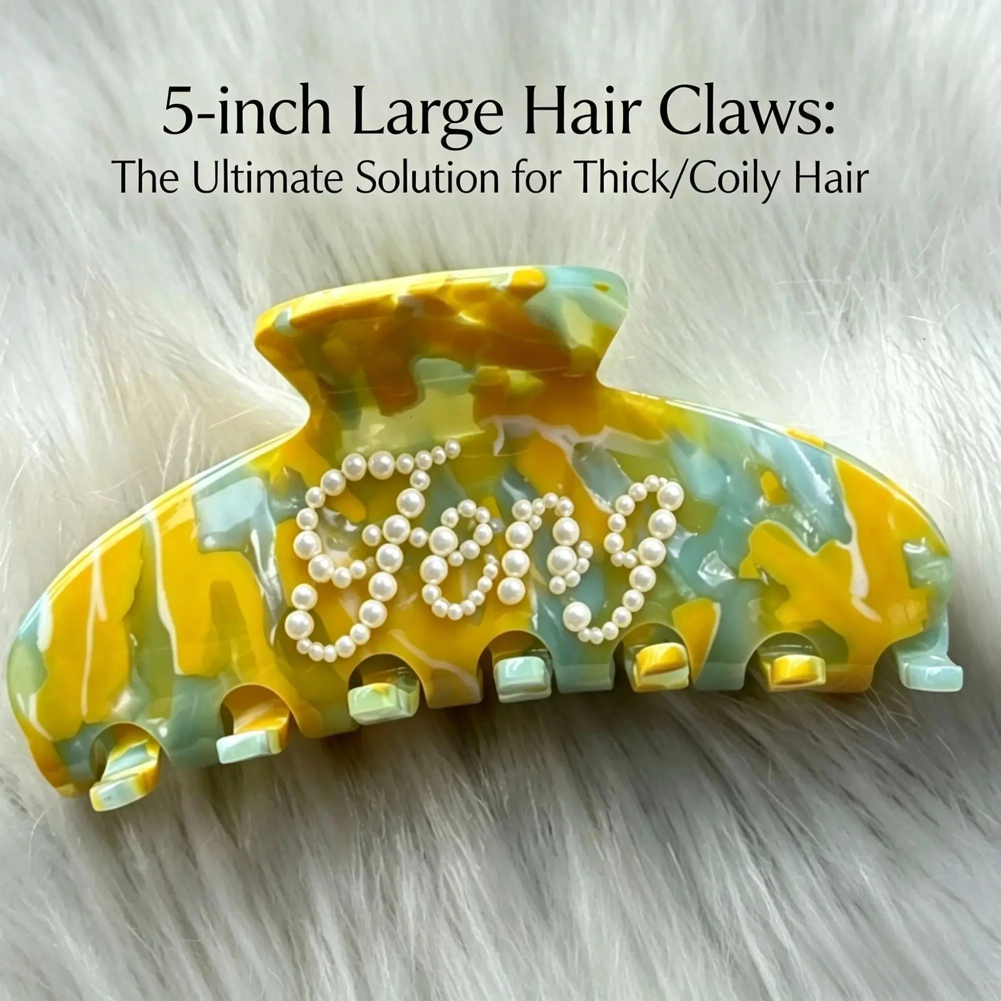 5-inch Large Hair Claws: The Ultimate Solution for Thick/Coily Hair - LioraCatcher