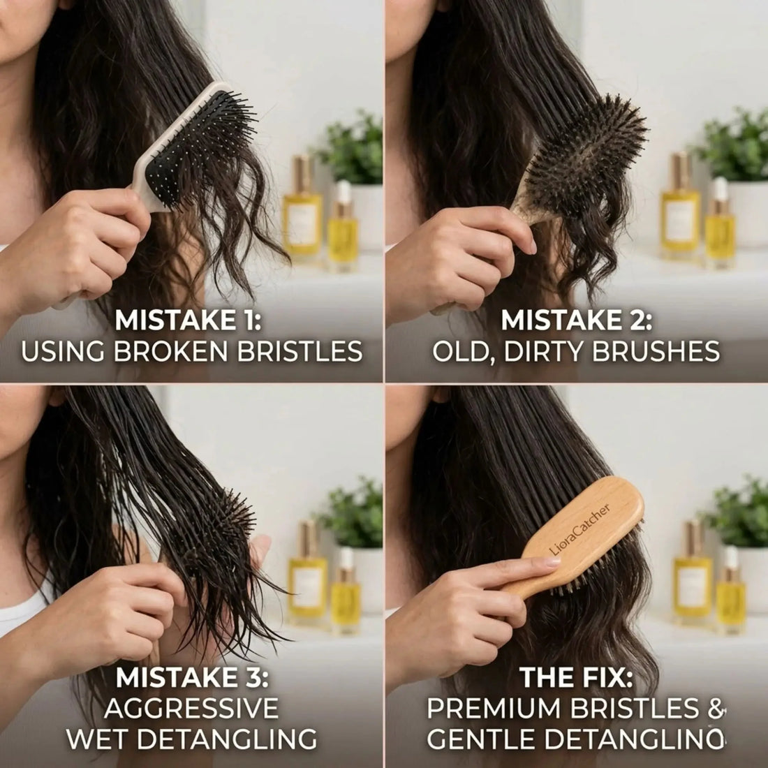 Common Hair Brush Mistakes That Ruin Your Hair Texture | LioraCatcher - LioraCatcher