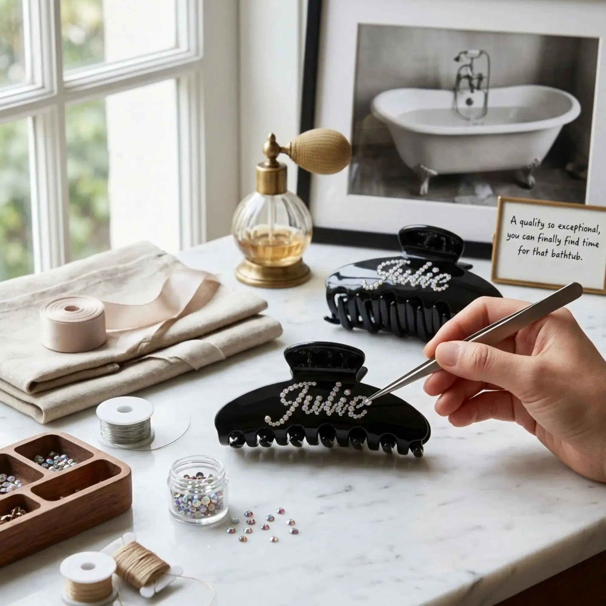 Custom Handmade Hair Claws: Craftsmanship in Every Curve | Handmade Custom Hair Claw - LioraCatcher