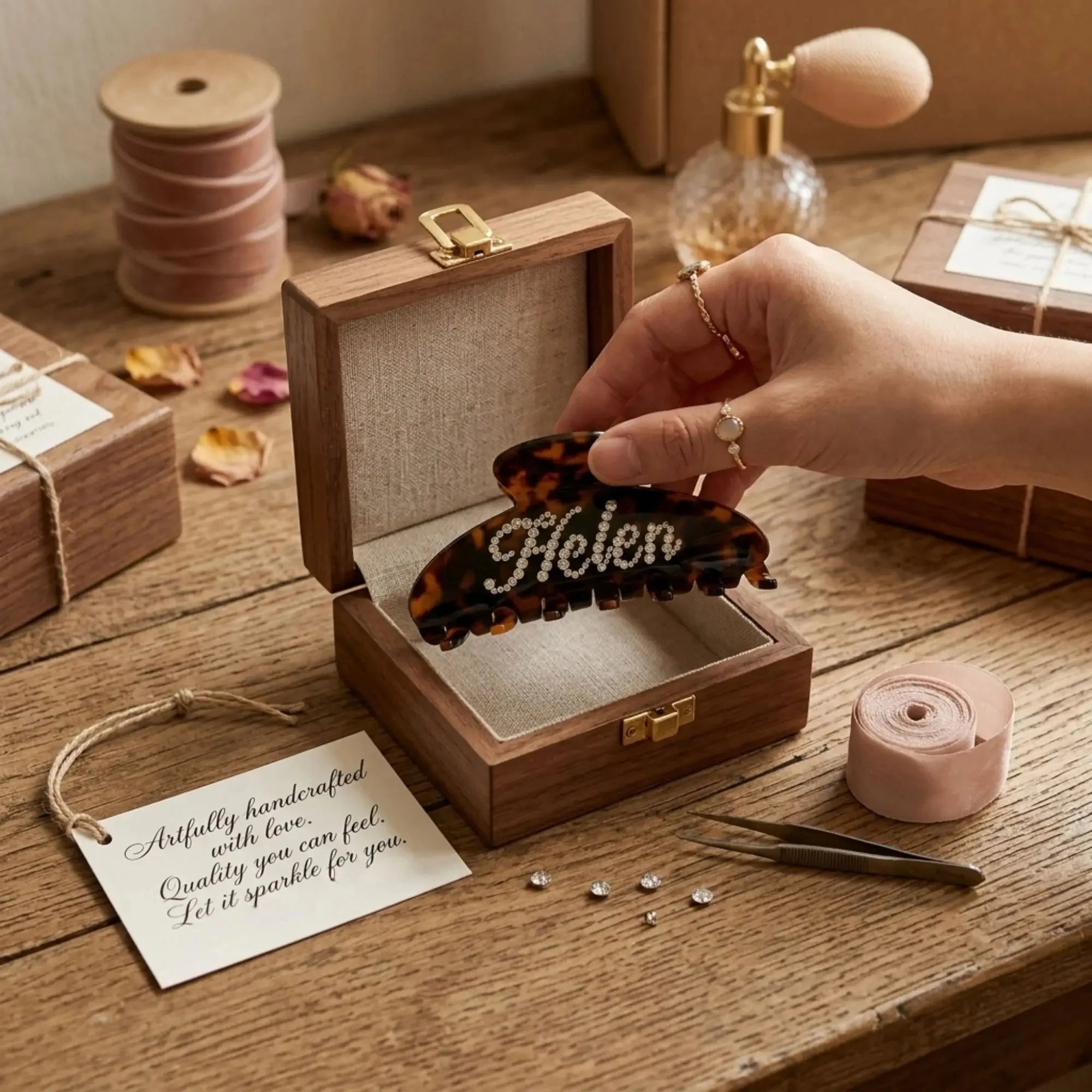 Custom Style: The Perfect Finishing Touch to Your Outfit | Handmade Hair Claw - LioraCatcher