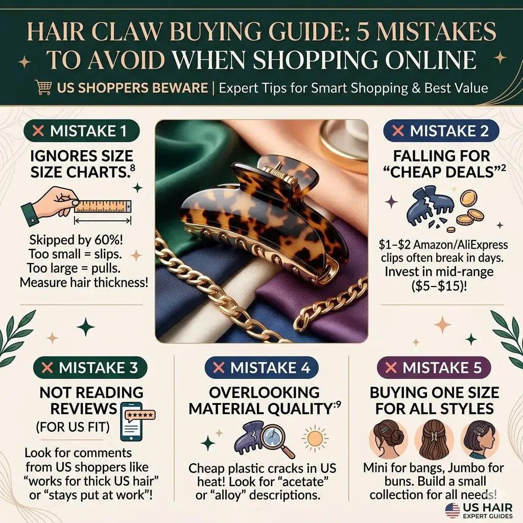 Hair Claw Buying Guide: 5 Mistakes to Avoid When Shopping Online (US Shoppers Beware) - LioraCatcher