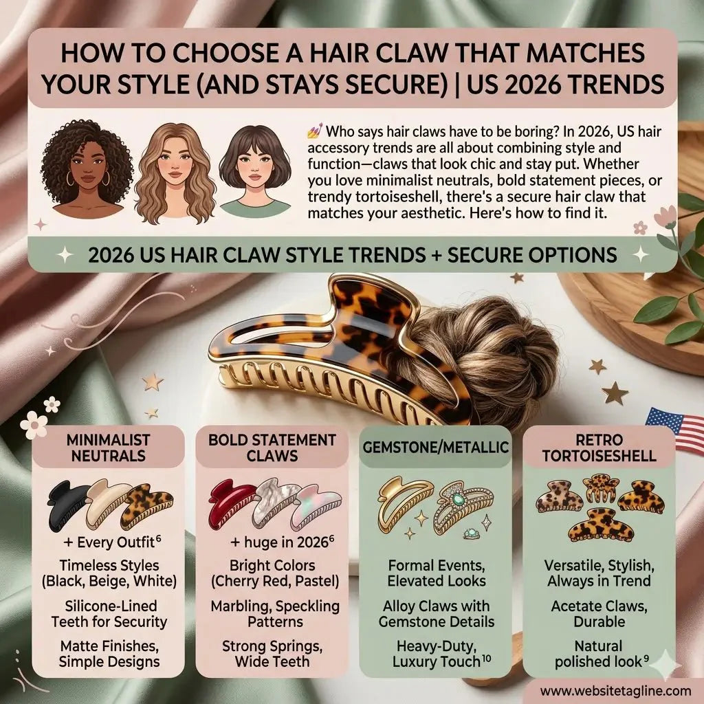How to Choose a Hair Claw That Won’t Slip, Break, or Damage Your Hair | 2026 Guide - LioraCatcher