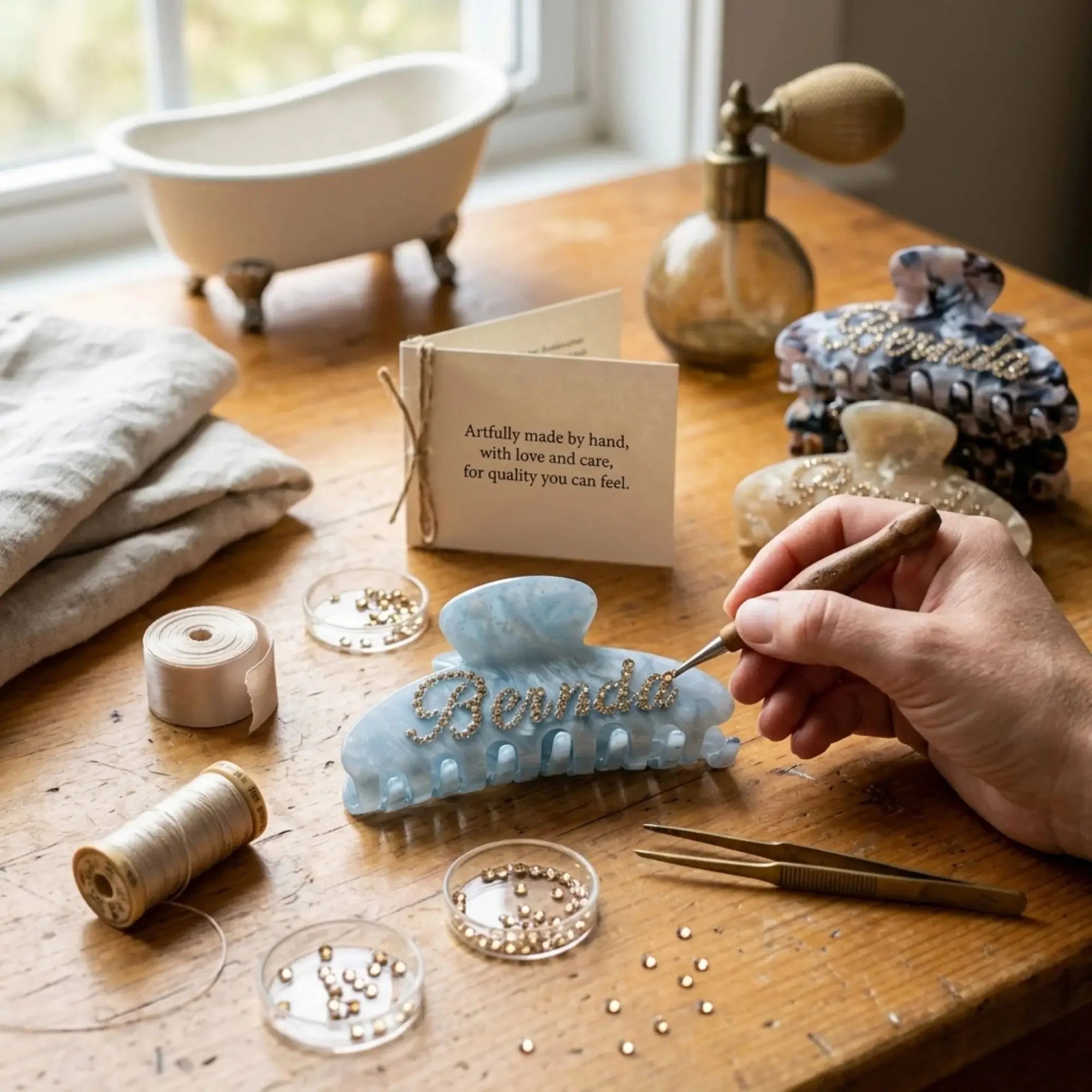 The Warmth of Handmade: Heartfelt Craftsmanship in Every Step | Custom Handmade Hair Claw - LioraCatcher