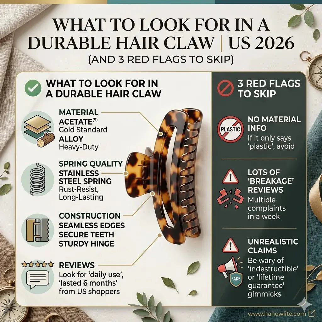 What to Look for in a Durable Hair Claw (And 3 Red Flags to Skip) | US 2026 - LioraCatcher